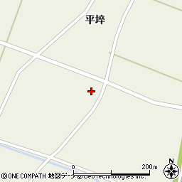 宮城県登米市米山町西野平埣43周辺の地図