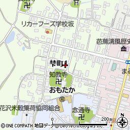 〒999-4232 山形県尾花沢市梺町の地図