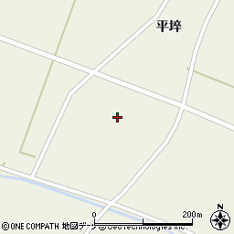 宮城県登米市米山町西野平埣50周辺の地図