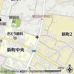 山形県尾花沢市新町中央3-39周辺の地図