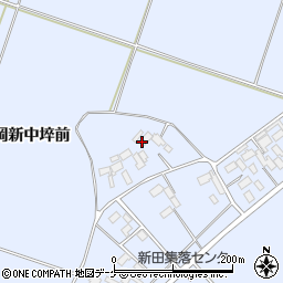 宮城県登米市米山町桜岡中新田周辺の地図