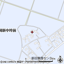 宮城県登米市米山町（桜岡中新田）周辺の地図