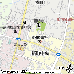 山形県尾花沢市新町中央4-31周辺の地図