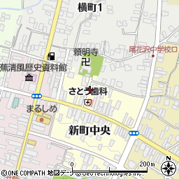 山形県尾花沢市新町中央3-21周辺の地図
