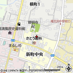 山形県尾花沢市新町中央3-25周辺の地図