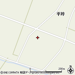 宮城県登米市米山町西野平埣53周辺の地図