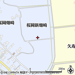 宮城県登米市米山町桜岡新畑崎周辺の地図