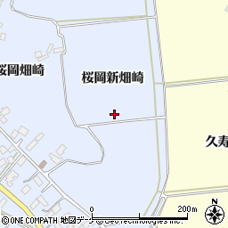 宮城県登米市米山町（桜岡新畑崎）周辺の地図