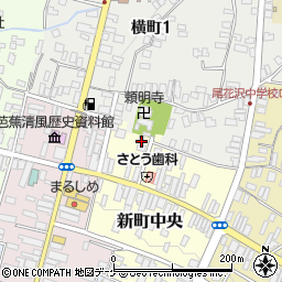 山形県尾花沢市新町中央4-28周辺の地図