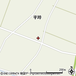 宮城県登米市米山町西野平埣36周辺の地図