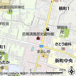 芭蕉・清風歴史資料館周辺の地図