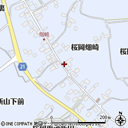 宮城県登米市米山町桜岡畑崎36周辺の地図