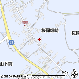 宮城県登米市米山町桜岡畑崎35周辺の地図