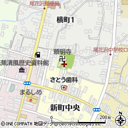 山形県尾花沢市新町中央4-26周辺の地図