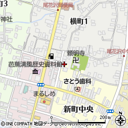 山形県尾花沢市新町中央4-19周辺の地図