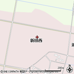 宮城県大崎市古川馬放（新田西）周辺の地図