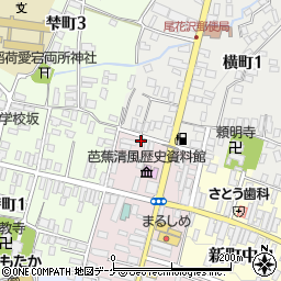 山形県尾花沢市中町5-25周辺の地図