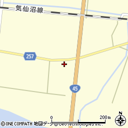 宮城県登米市豊里町白鳥9周辺の地図