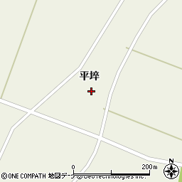 宮城県登米市米山町西野平埣28周辺の地図