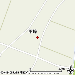 宮城県登米市米山町西野平埣25周辺の地図
