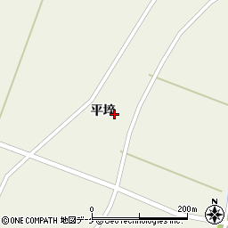 宮城県登米市米山町西野平埣24周辺の地図