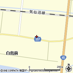 宮城県登米市豊里町白鳥18周辺の地図