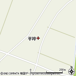 宮城県登米市米山町西野平埣21周辺の地図