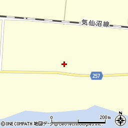 宮城県登米市豊里町白鳥43周辺の地図