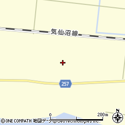 宮城県登米市豊里町白鳥78周辺の地図