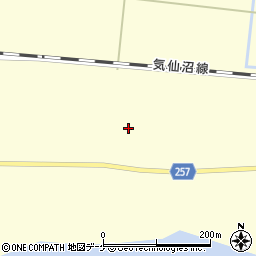 宮城県登米市豊里町白鳥42周辺の地図