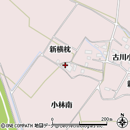 宮城県大崎市古川小林横枕周辺の地図