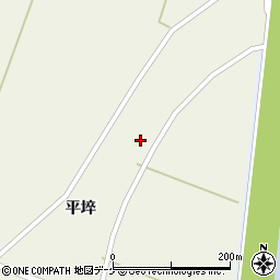 宮城県登米市米山町西野平埣16周辺の地図