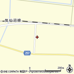 宮城県登米市豊里町白鳥61周辺の地図