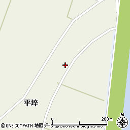宮城県登米市米山町西野平埣14周辺の地図
