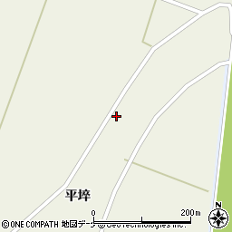 宮城県登米市米山町西野平埣15周辺の地図
