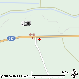 山形県尾花沢市北郷369周辺の地図