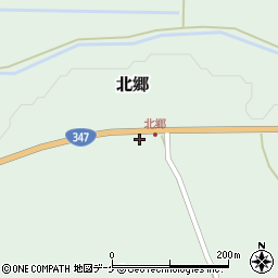 山形県尾花沢市北郷323周辺の地図