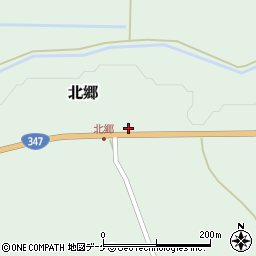 山形県尾花沢市北郷364周辺の地図