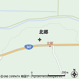 山形県尾花沢市北郷317周辺の地図