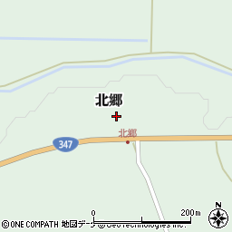山形県尾花沢市北郷319周辺の地図