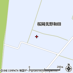 宮城県登米市米山町桜岡中埣周辺の地図