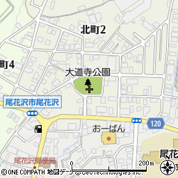 大道寺公園周辺の地図