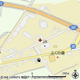 株式会社みちのくサービス　尾花沢農機車両センター　自動車修理工場周辺の地図