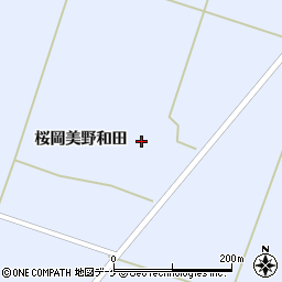 宮城県登米市米山町桜岡美野和田周辺の地図