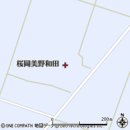 宮城県登米市米山町（桜岡美野和田）周辺の地図