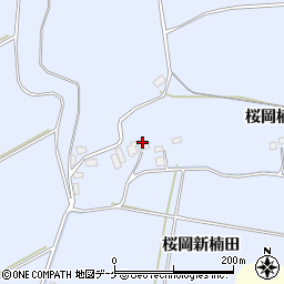 宮城県登米市米山町（桜岡楠田）周辺の地図