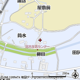 宮城県大崎市田尻沼木筒水周辺の地図