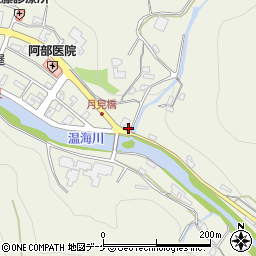 山形県鶴岡市湯温海甲56周辺の地図