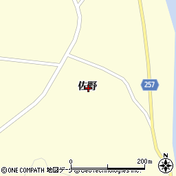 宮城県登米市豊里町佐野周辺の地図