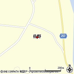 宮城県登米市豊里町（佐野）周辺の地図